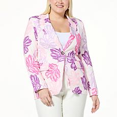kathy ireland® Fashion 360 Garden Party Spring Printed Blazer
