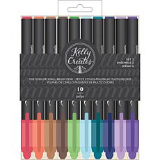 Kelly Creates Small Brush Pens - Multicolor Set 2, 10/Pkg