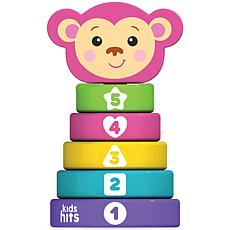 Kids Hits Stack and Play Monkey Wooden Stacking and Sorting Ring Toy