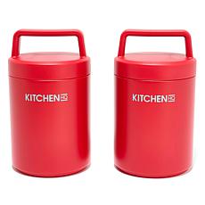 Kitchen HQ 2-pack 16 oz. Insulated Stainless Steel Containers