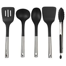 Kitchen HQ 5-piece Stainless and Nylon Cooking Utensils