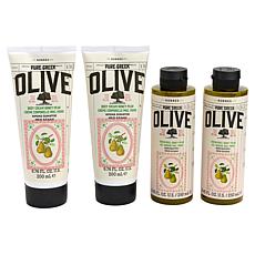 Korres Olive Herbal Honey 4-piece Cleanse & Firm Collection