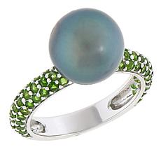 Kwan Collections Tahitian Pearl and Colored Gemstone Ring