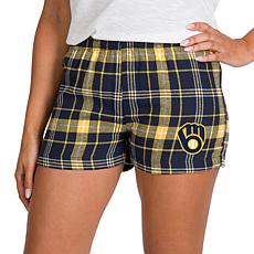 Ladies 100% Cotton Flannel Lounge Shorts with Heat Transfer