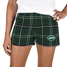 Ladies 100% Cotton Flannel Lounge Shorts with Heat Transfer