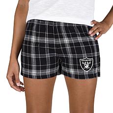 Ladies 100% Cotton Flannel Lounge Shorts with Heat Transfer