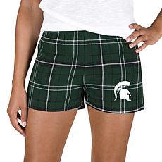Ladies 100% Cotton Flannel Lounge Shorts with Heat Transfer