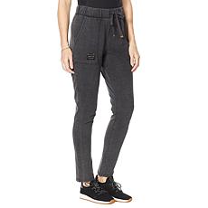 Laila Ali French Terry Denim Boyfriend Jogger