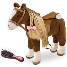 Large Horse Doll with Brushable Mane and Tail