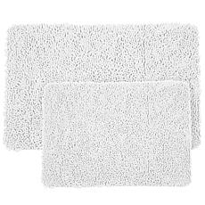 Lavish Home Memory Foam Shag 2-piece Bath Mat Set