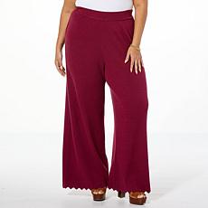 LB70 by Lloyd Boston Luxe Sweater Pant with Scallop Hem
