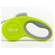 L'chic Cozy Grip Retractable Dog Leash Size S (Green/Grey)