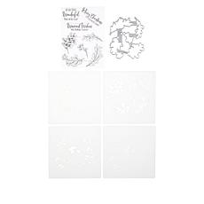 LDRS Creative Christmas Floral Stamp, Die and Stencil Set