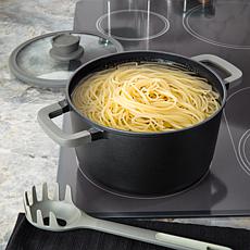 Leo Stone+ Cast Aluminum Stockpot with CeraGreen Coating