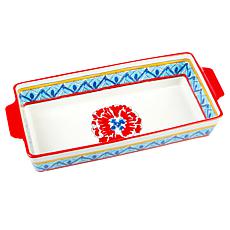 Lidia's Kitchen 2.5-Quart Ceramic Rectangular Baker