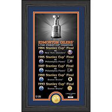 Limited Edition Edmonton Oilers 12" x 20" Framed Commemorative