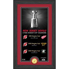 Limited Edition New Jersey Devils 12" x 20" Framed Commemorative