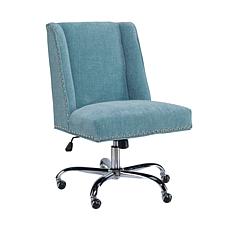 Linon Home Nash Aqua Office Chair - Aqua