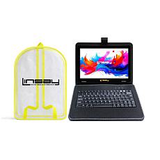 LINSAY 10.1" Octa Core 256GB Tablet with Black Keyboard & Backpack