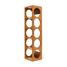 Lipper 5-Bottle Bamboo Stacking Wine Rack