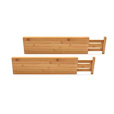Lipper Bamboo 2-pk Deep Kitchen Drawer Dividers