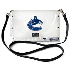 Little Earth NHL Vancouver Canucks Clear Envelope Purse