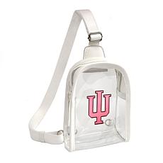 Littlearth NCAA Indiana Hoosiers 3D Logo Clear Mini Sling