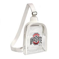 Littlearth NCAA Ohio State Buckeyes 3D Logo Clear Mini Sling