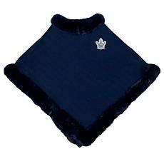 Littlearth NHL Toronto Maple Leafs Fur Trim Poncho
