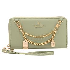 London Fog Rich Pebble Charm Wristlet Wallet