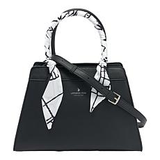 London Fog Roslyn Top Handle Satchel with Scarf