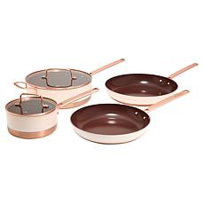 Lorna Maseko Ceramic Nonstick Two-Tone 6-piece Cookware Set