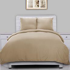 Lotus Home Stayclean Bacteria-Reducing Microfiber Duvet Cover Mini Set