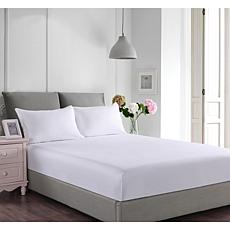 Lotus Home Stayclean Cotton Fitted Bed & Pillow Protector Set Twin
