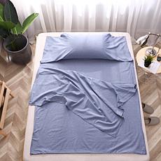 Lotus Home Travelux Packable Travel Sheet Set w/ Carry Bag -Queen