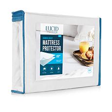 LUCID Comfort Collection Bamboo Jersey Mattress Protector - Cal King