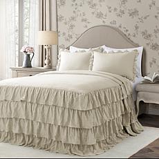 Lush Décor Allison Ruffle Skirt 3-piece King Bedspread Set