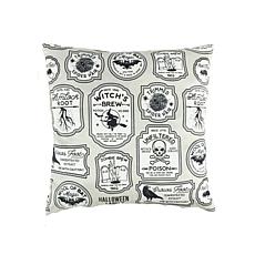Lush Decor Halloween Badge Decorative Pillow Single 20" X 20"