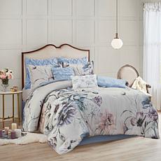 Madison Park Cassandra 8 Piece Cotton Printed Comforter Set Cal King