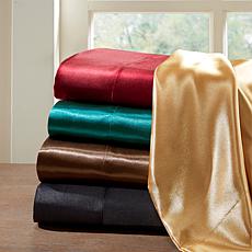 Madison Park Essentials King Gold Satin Wrinkle-Free 6pc Sheet Set