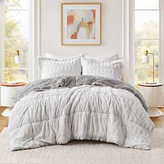 Madison Park Faux Fur Comforter Mini Set 63" x 90"
