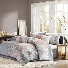 Madison Park Lola Comforter Set Cal King Gray/Yellow