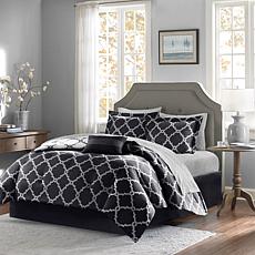 Madison Park Merritt 9pc Bedding Set - Cal King/Black