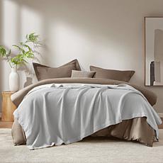 Madison Park Waffle Weave Blanket 66"W x 90"L