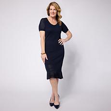 Mark + James by Badgley Mischka Short Sleeve Sweater Dress