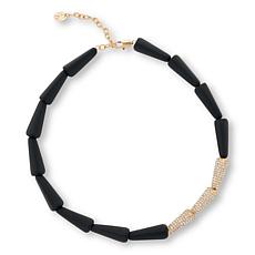 Marla Wynne Occasions Connections Crystal and Black Triangle Necklace