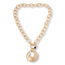 MarlaWynne 21-1/2" Marquise Link Toggle Drop Necklace