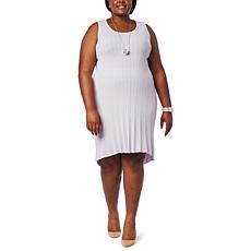 MarlaWynne Sleeveless Rib Sweater Knit Dress