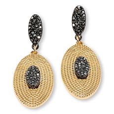 Marlyn by Marlyn Schiff Two-Tone Pavé Drop Earrings