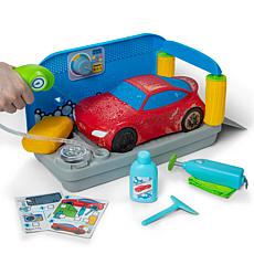 Melissa & Doug 14-Piece Spray & Shine Car Wash Toy